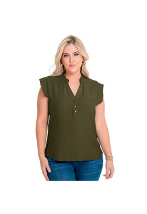 BLUSA VIKATS MUJER AG7667 VERDE Talla XL