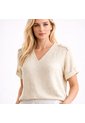 BLUSA VIKATS MUJER AG7753 MARFIL Talla L de Vikats