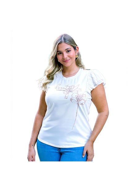 BLUSA VIKATS MUJER AG7373 MARFIL Talla 12