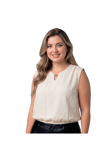 BLUSA VIKATS MUJER AG7926 MARFIL Talla 16