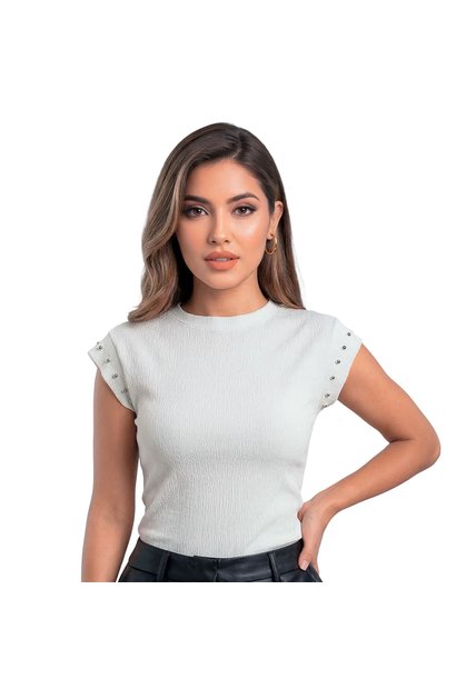 BLUSA VIKATS MUJER AG7930 MARFIL Talla L