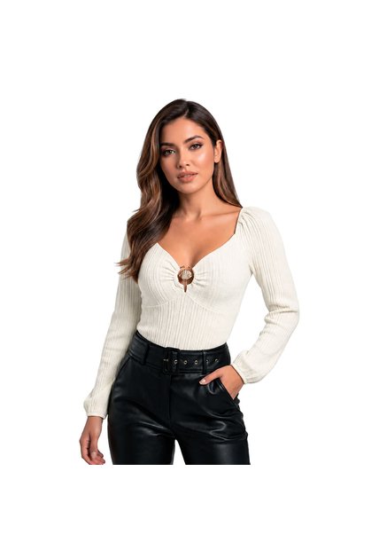 BLUSA VIKATS MUJER AG7950 MARFIL Talla XL