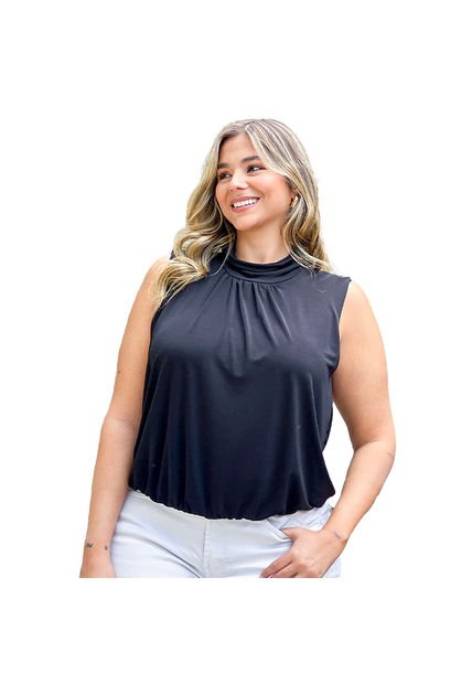 BLUSA VIKATS MUJER AG7363 NEGRO Talla 16