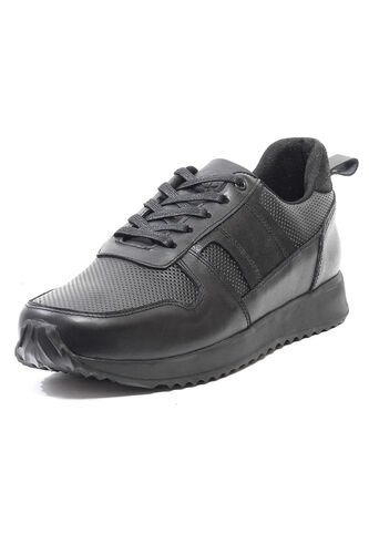 Tenis Cuero Hombre VillabonR VW-3030 Negro VillabonR