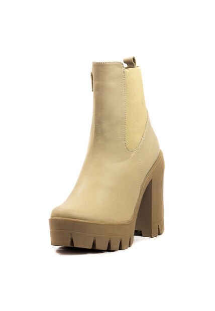 Botín Cuero Beige VillabonR VSH-5010