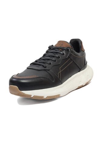 Tenis Cuero Hombre Negro VillabonR VD-3034 VillabonR