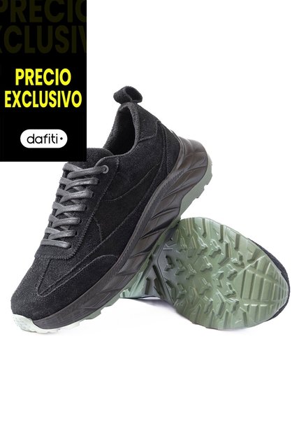 Tenis Cuero VillabonR VSA-4080 Negro