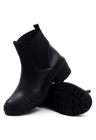 Botín Cuero Mujer Negro VillabonR VSH-5332 VillabonR