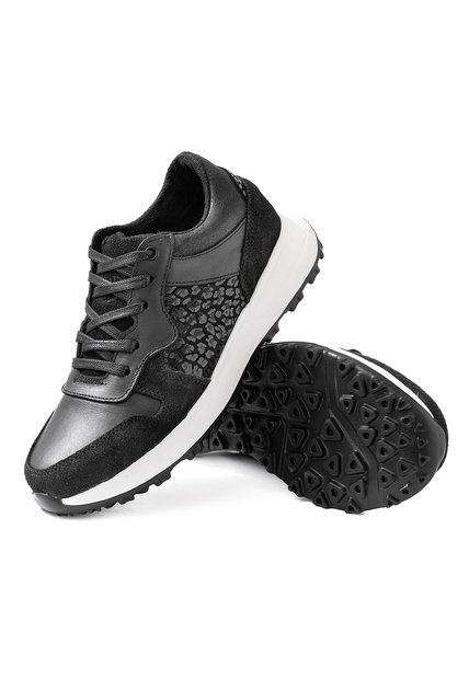 Tenis Cuero VillabonR VTI-4080 Negro