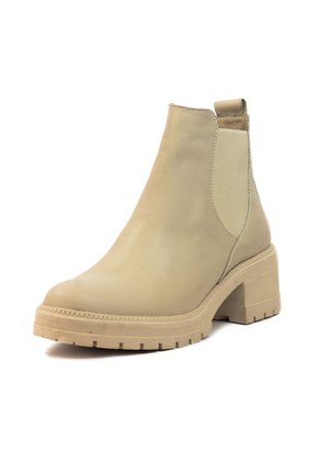 Botín Cuero Mujer Beige VillabonR VSH-5005