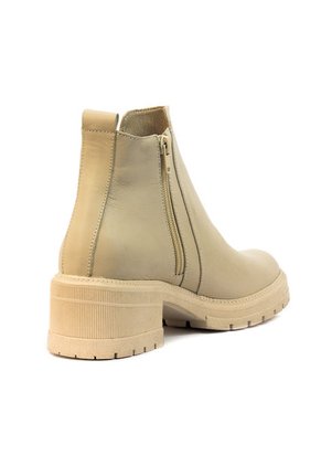 Botín Cuero Mujer Beige VillabonR VSH-5005