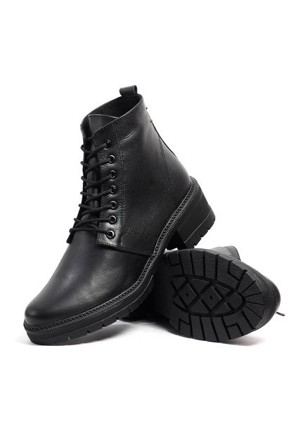 Botines Cuero Mujer Negro VillabonR VRB-3035