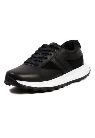 Tenis Moda Cuero Hombre Negro VillabonR VA-3015 VillabonR