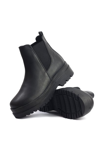 Botines Cuero Mujer Negro VillabonR VBA-5737
