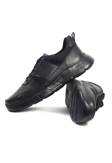 Tenis Cuero Hombre Negro VillabonR VL-3032C-A