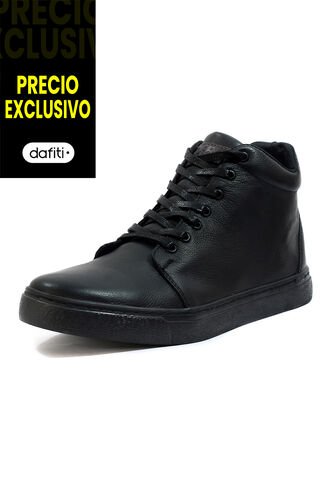 Tenis Cuero Negro VillabonR VTB-3055 VillabonR