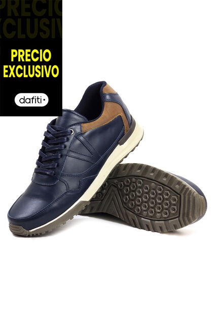 Tenis Cuero Hombre Azul VillabonR VA-3009