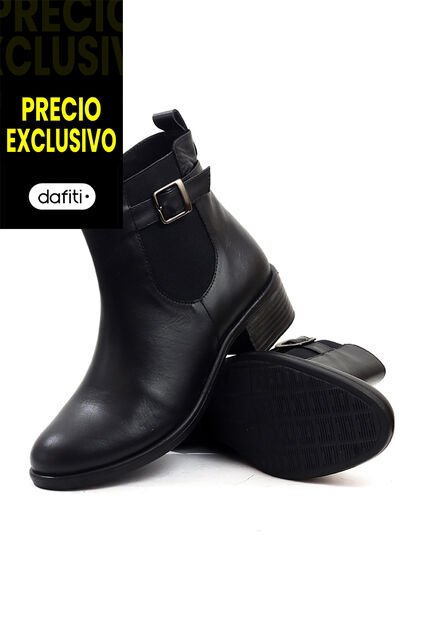 Botín Cuero Mujer Negro VillabonR VSH-5330