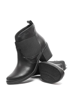 Botines Cuero Mujer Negro VillabonR VBC-5005