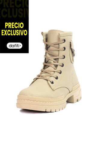 Botin Cuero Mujer Beige VillabonR VDM-5055 VillabonR