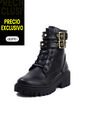 Botas Cuero Mujer Negro VillabonR VDM-5057 Correas Taches de VillabonR