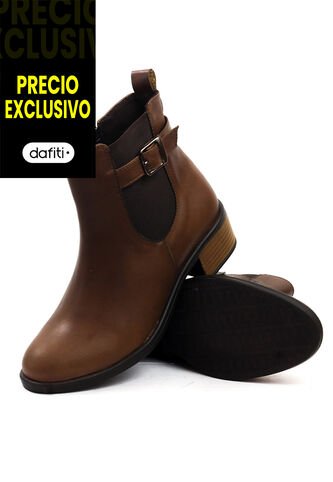 Botín Cuero Mujer Café VillabonR VSH-5330 VillabonR