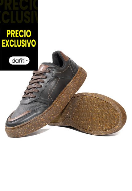 Tenis Cuero Hombre Negro VillabonR VD-3036
