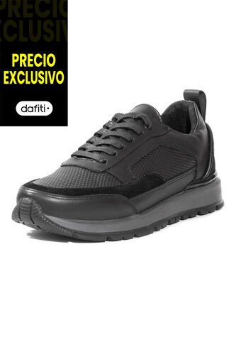 Tenis Cuero Negro VillabonR VTS-8043 VillabonR