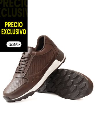 Tenis Cuero Hombre Cafe VillabonR VBT-3021 VillabonR