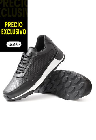 Tenis Cuero Hombre Negro VillabonR VBT-3020 VillabonR