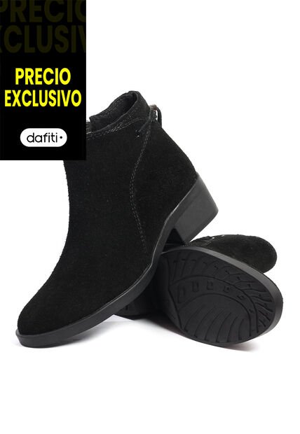 Botin Cuero Mujer Negro VillabonR VBP-5006