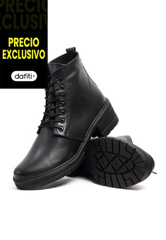 Botines Cuero Mujer Negro VillabonR VRB-3035 VillabonR