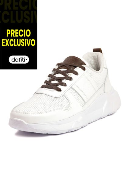 Tenis Moda Cuero Hombre Blanco VillabonR VL-3038