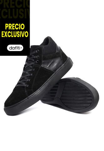 Teni Bota Moda Cuero Hombre Negro VillabonR VF-3032 VillabonR