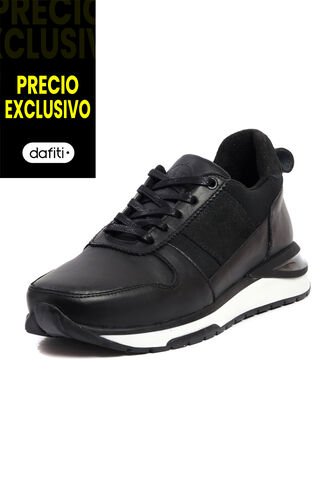 Tenis Cuero Hombre Negro VillabonR VL-3037 VillabonR