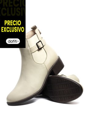 Botines Cuero Mujer Beige VillabonR VSH-5330
