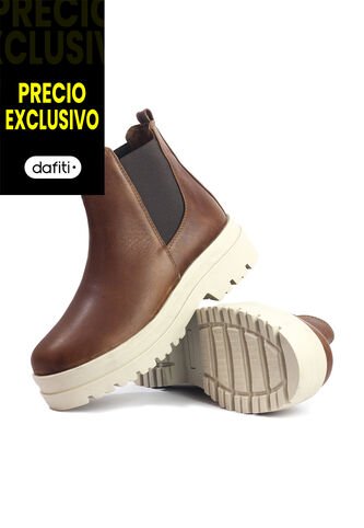Botines Cuero Mujer Cafe VillabonR VBA-5736 VillabonR