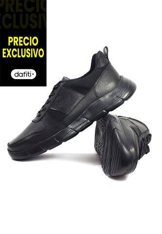 Tenis Cuero Hombre Negro VillabonR VL-3032C-A VillabonR
