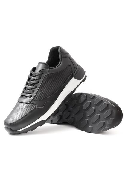 Tenis Cuero Hombre Negro VillabonR VBT-3020