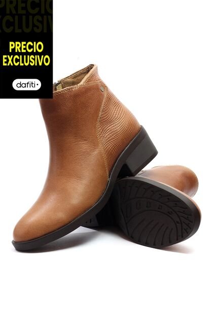 Botin Cuero Mujer Miel VillabonR VBP-5007