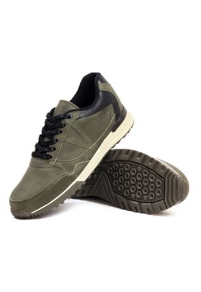 Tenis Hombre Cuero Verde VillabonR VA-3010C-A