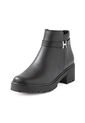 Botin Cuero Mujer Negro VillabonR VRB-3036 de VillabonR