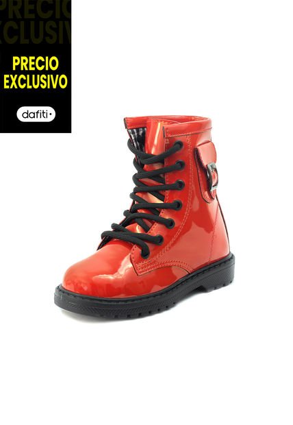 Botas Charol Ni\u00f1a Rojo VillabonR VDM-5029