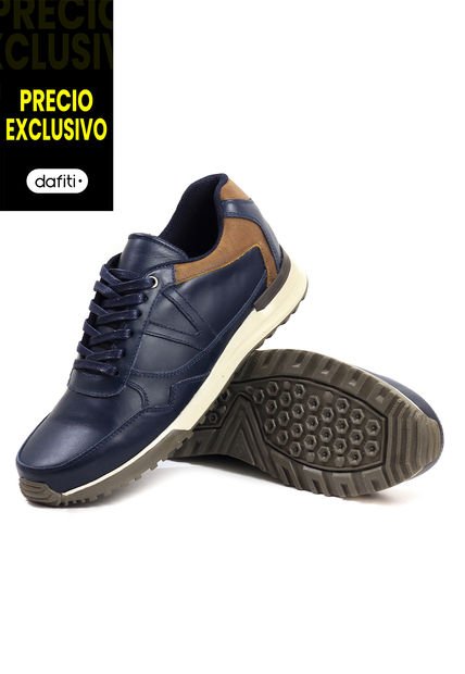 Tenis Cuero Hombre Azul VillabonR VA-3009