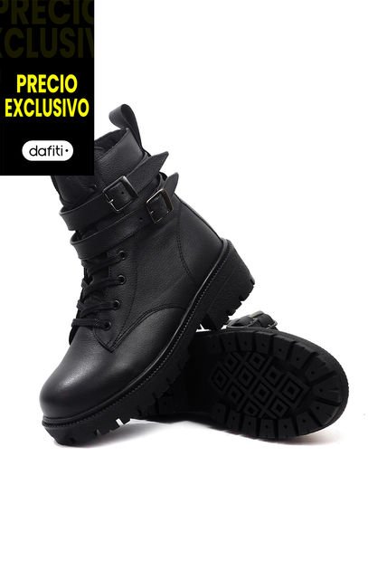 Botas Cuero Negro VillabonR VDM-5055 Correas