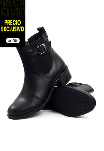Botín Cuero Mujer Negro VillabonR VSH-5330