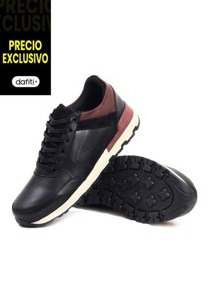 Tenis Cuero Hombre Negro VillabonR VO-3030