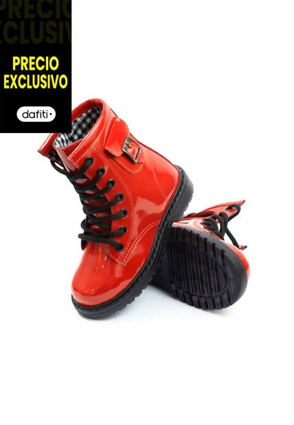 Botas Charol Ni\u00f1a Rojo VillabonR VDM-5031