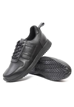 Tenis Cuero Hombre VillabonR VW-3030 Negro