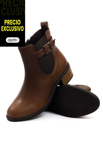 Botín Cuero Mujer Café VillabonR VSH-5330